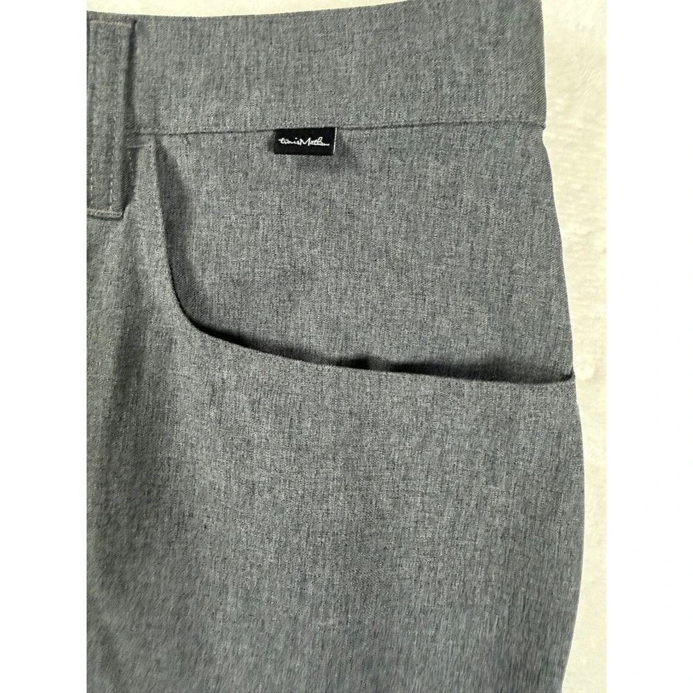 Travis Mathew Open to Close Performance Pants Stretch Poly Blend Grey Mens 38x31